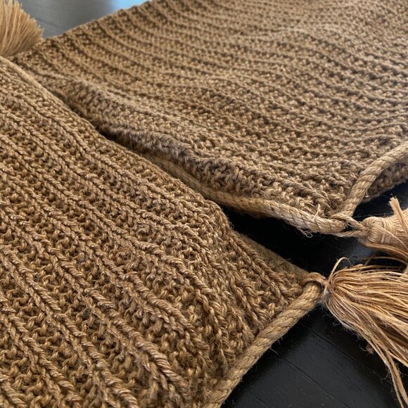 Set of 2 Jute Pillow Covers 17x17 by Bandhini M. Polo & Co. India‎ - Picture 4 of 5